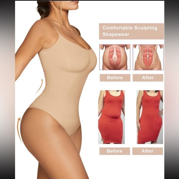 SHAPERX Women's Shapewear Bodysuit Tummy Control Seamless Sculpting NWOT XS/S - Picture 6 of 11
